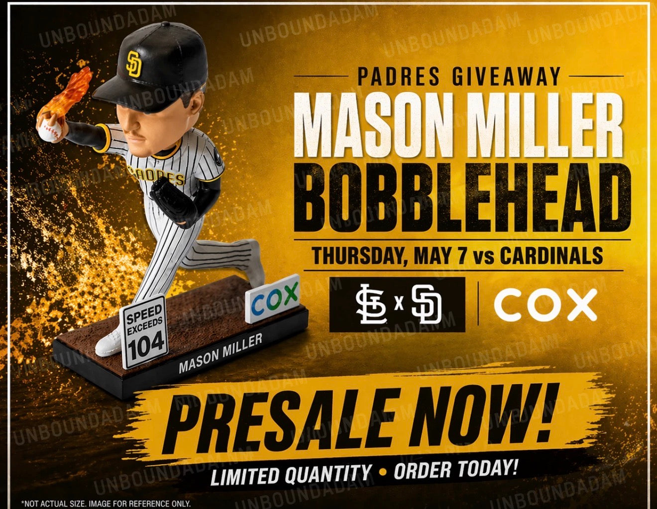 Mason Miller Bobblehead San Diego Padres SGA 5/7/26