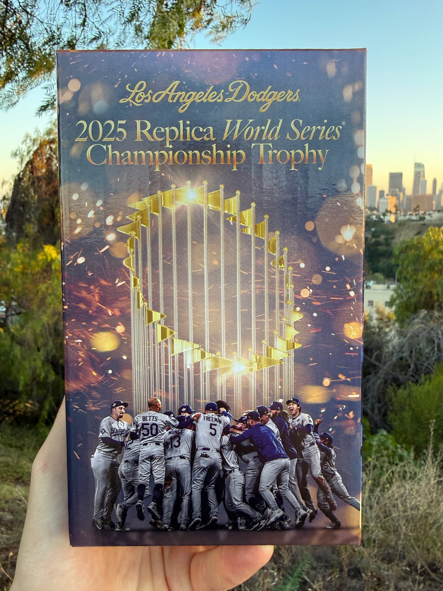 Dodgers 2025 World Series Replica Trophy SGA 5/11