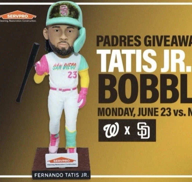 San Diego Padres Fernando Tatis Jr Bat Flip 6/23/25 Bobblehead