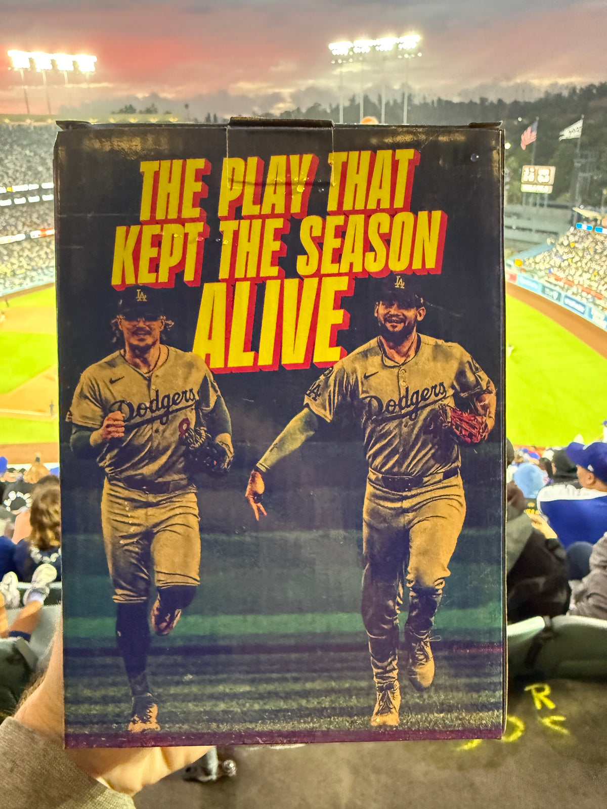 The Catch Andy Pages Kike Hernandez LA Dodgers Bobblehead SGA 9/6/26
