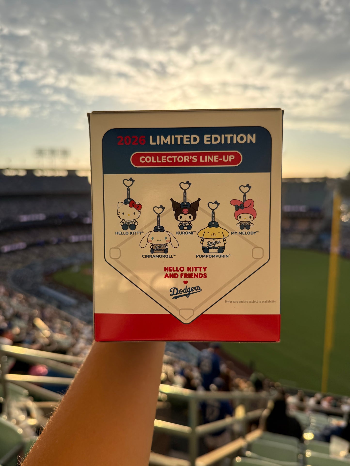 Hello Kitty & Friends Los Angeles Dodgers Plush Clip SGA 8/12/26