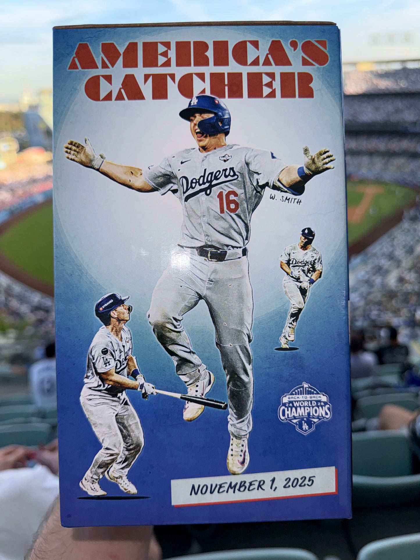 Will Smith Game 7 Home Run Bobblehead Los Angeles Dodgers SGA 3/28/26