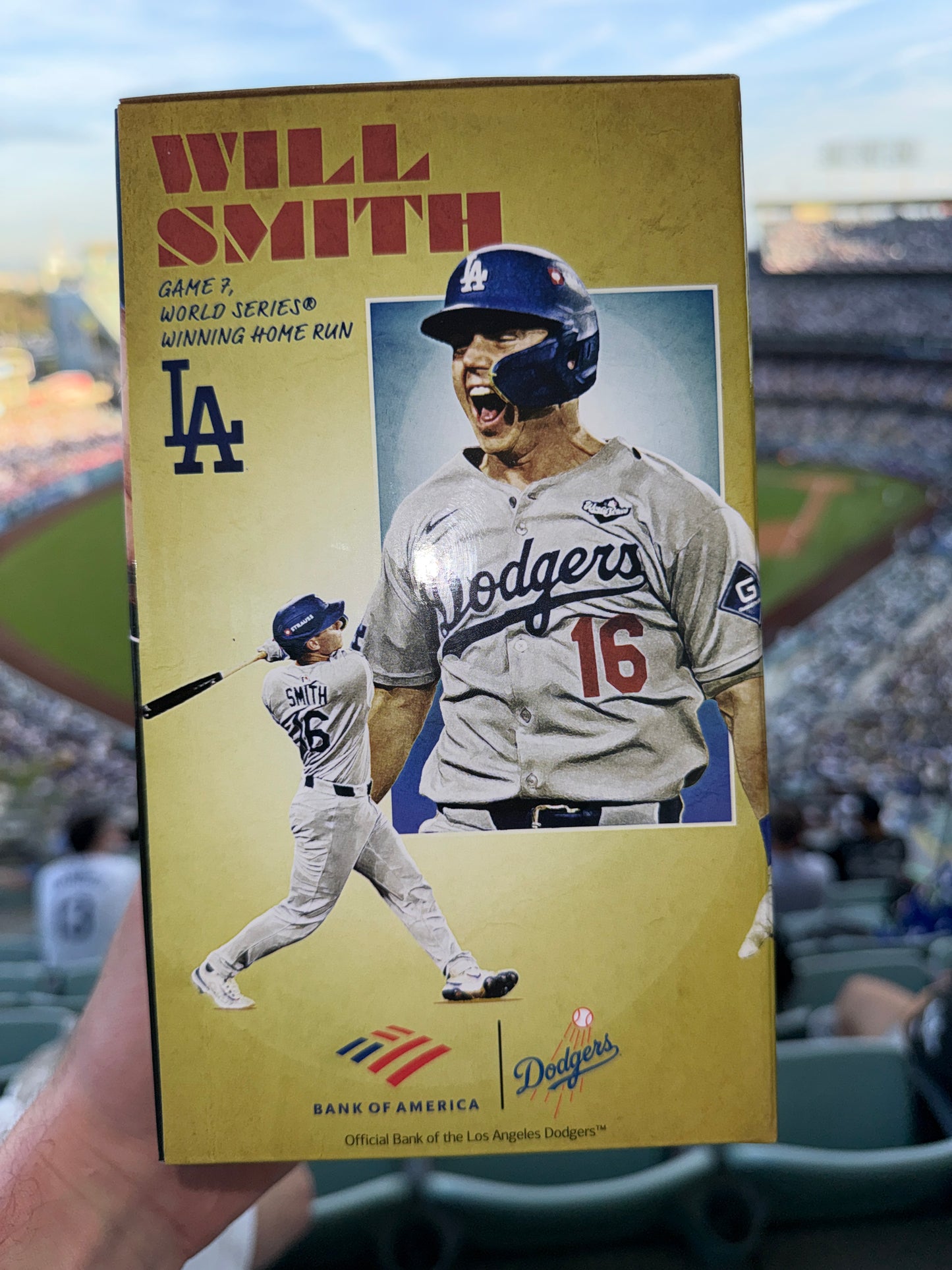 Will Smith Game 7 Home Run Bobblehead Los Angeles Dodgers SGA 3/28/26