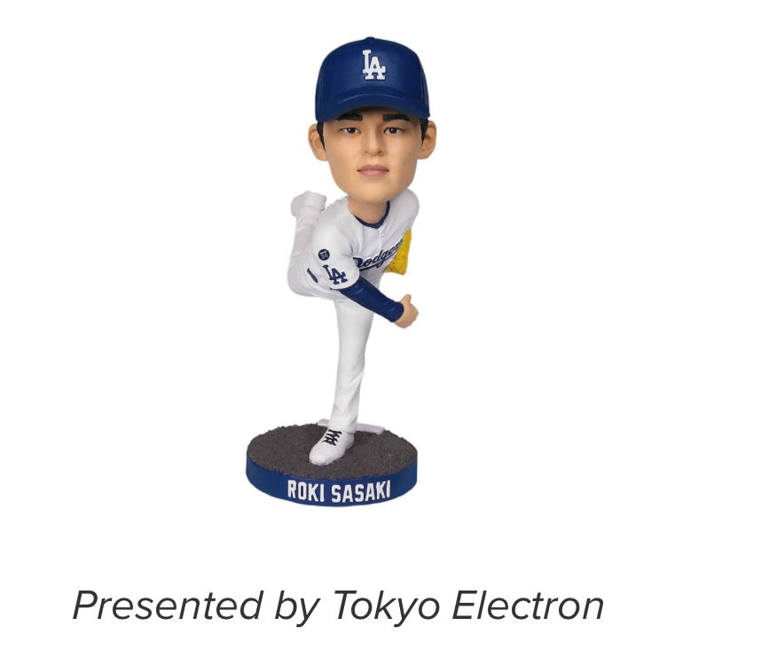 ⚾️ Roki Sasaki Los Angeles Dodgers  Bobblehead SGA 4/25/26 ⚾️