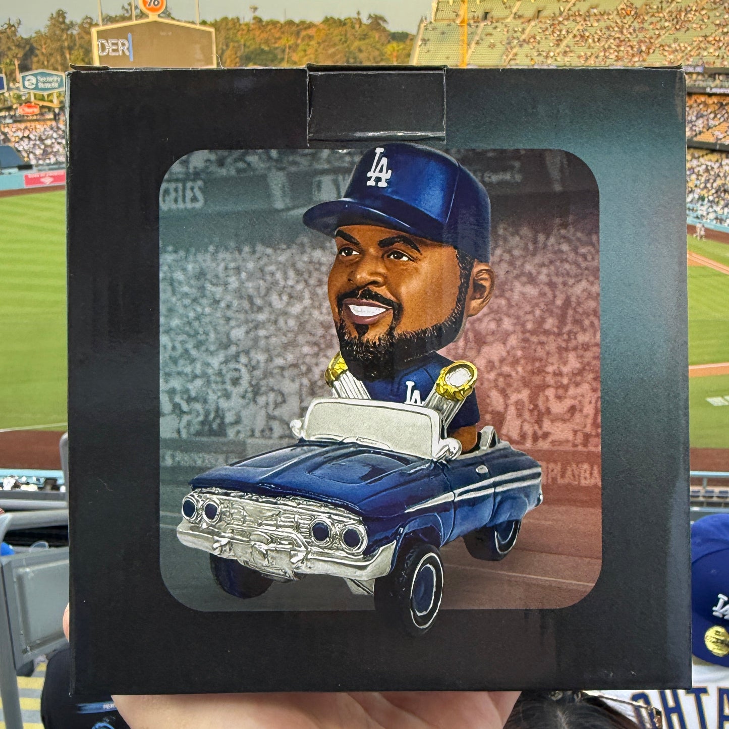 LA Dodgers Ice Cube Lowrider WS Trophy Bobblehead