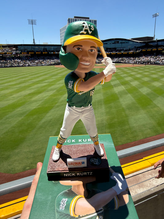 Nick Kurtz Oakland Athletics SGA bobblehead — box
