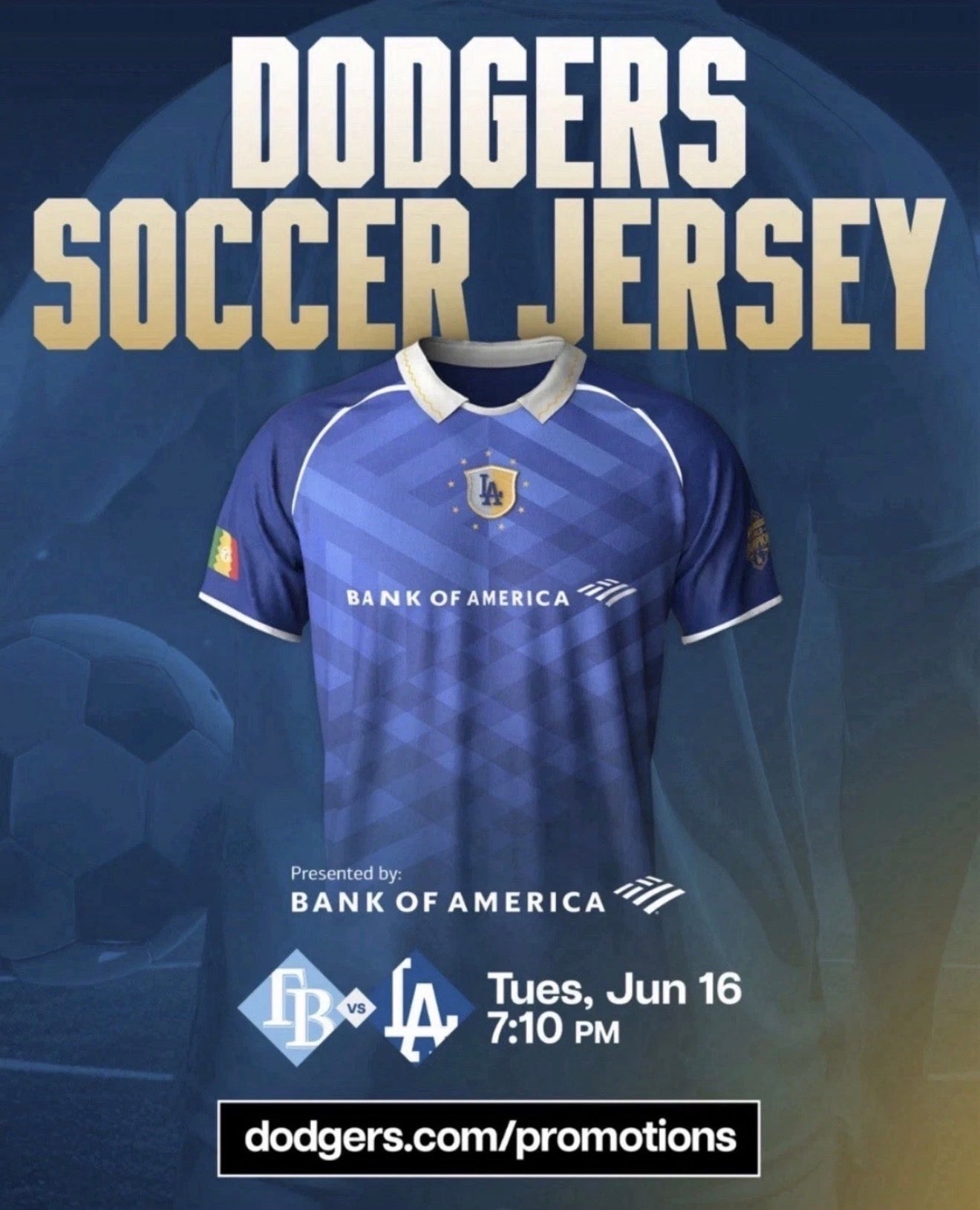 Dodgers Soccer Jersey 2026 SGA promo graphic
