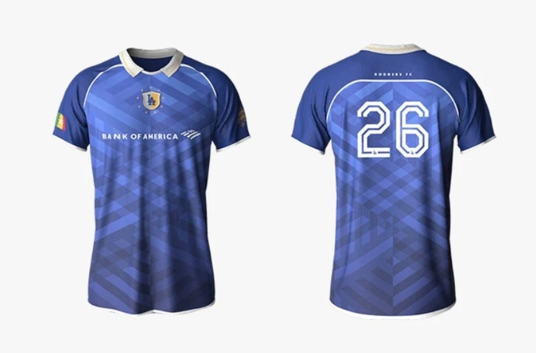 Dodgers Soccer Jersey front and back, number 26 Dodgers FC