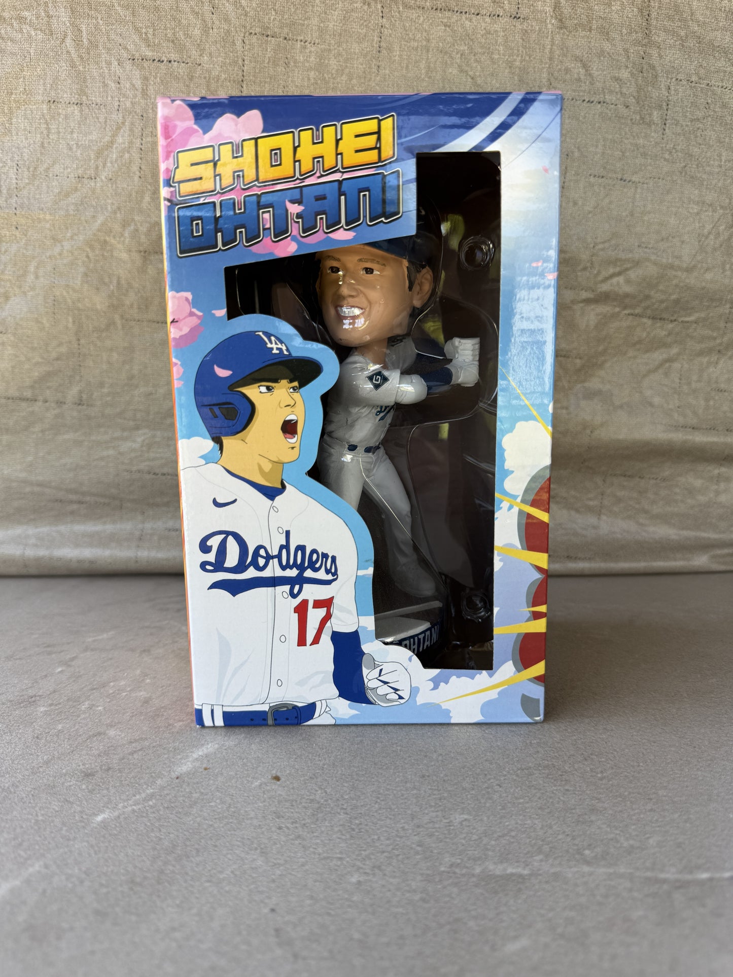 Shohei Ohtani first Los Angeles Dodgers bobblehead in original box, 5/16/24 Dodger Stadium giveaway