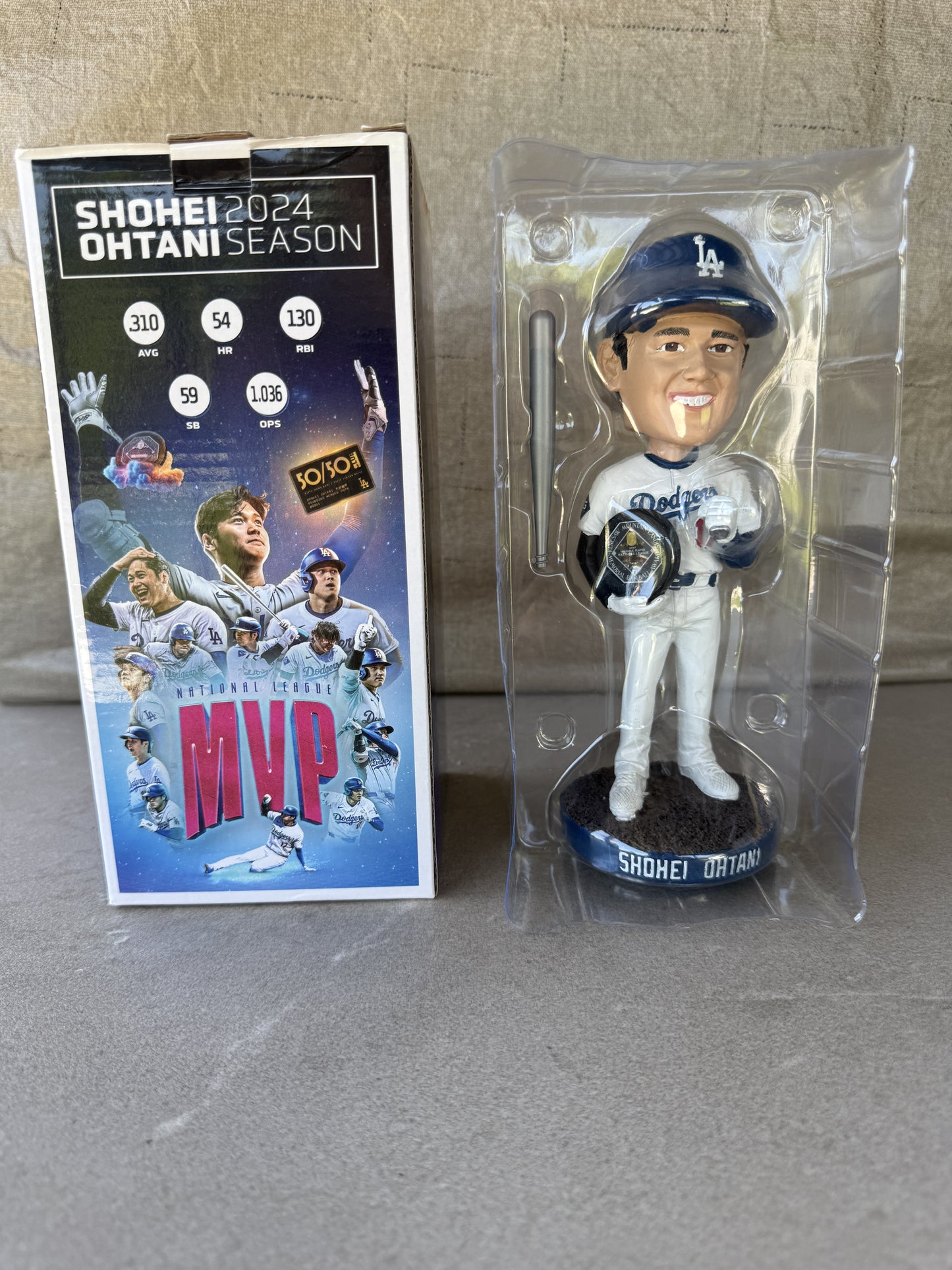 Shohei Ohtani 2024 MVP Silver Bat Variant LA Dodgers Bobblehead SGA 4/2/25 /2500