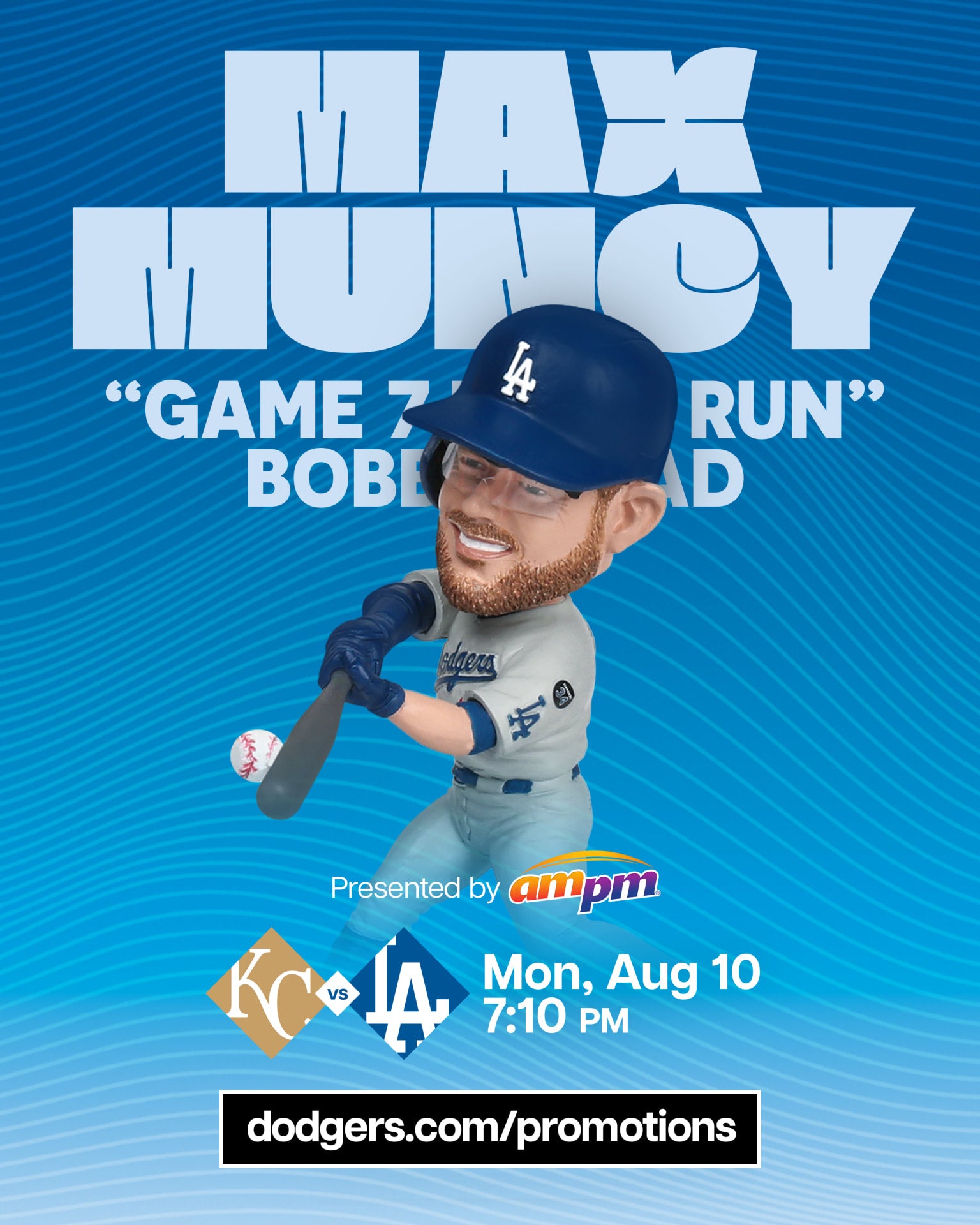 Max Muncy LA Dodgers "Game 7 Home Run" Bobblehead SGA 8/10/26