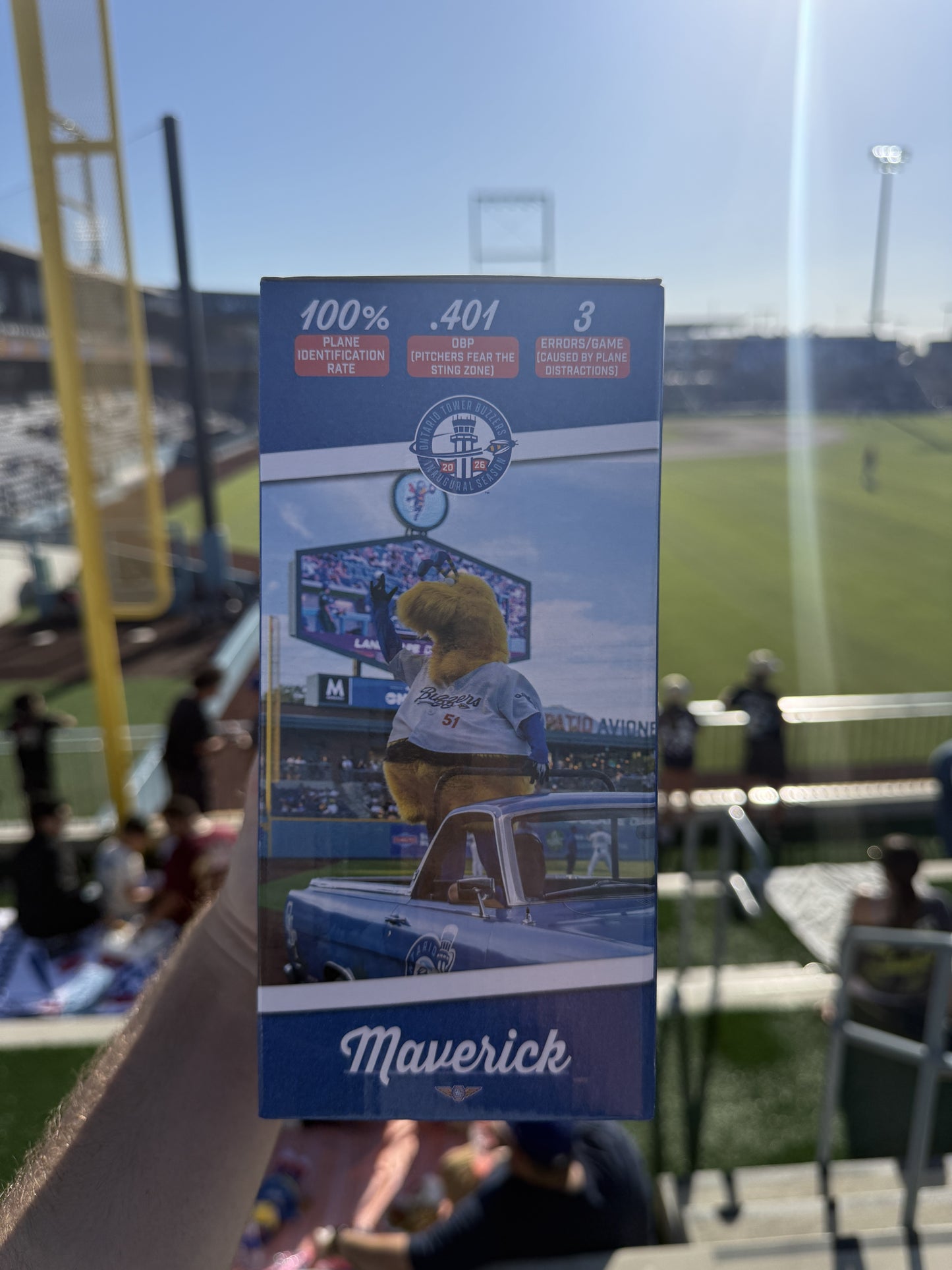 Maverick Birthday Bobblehead Ontario Tower Buzzers SGA 8/1/26