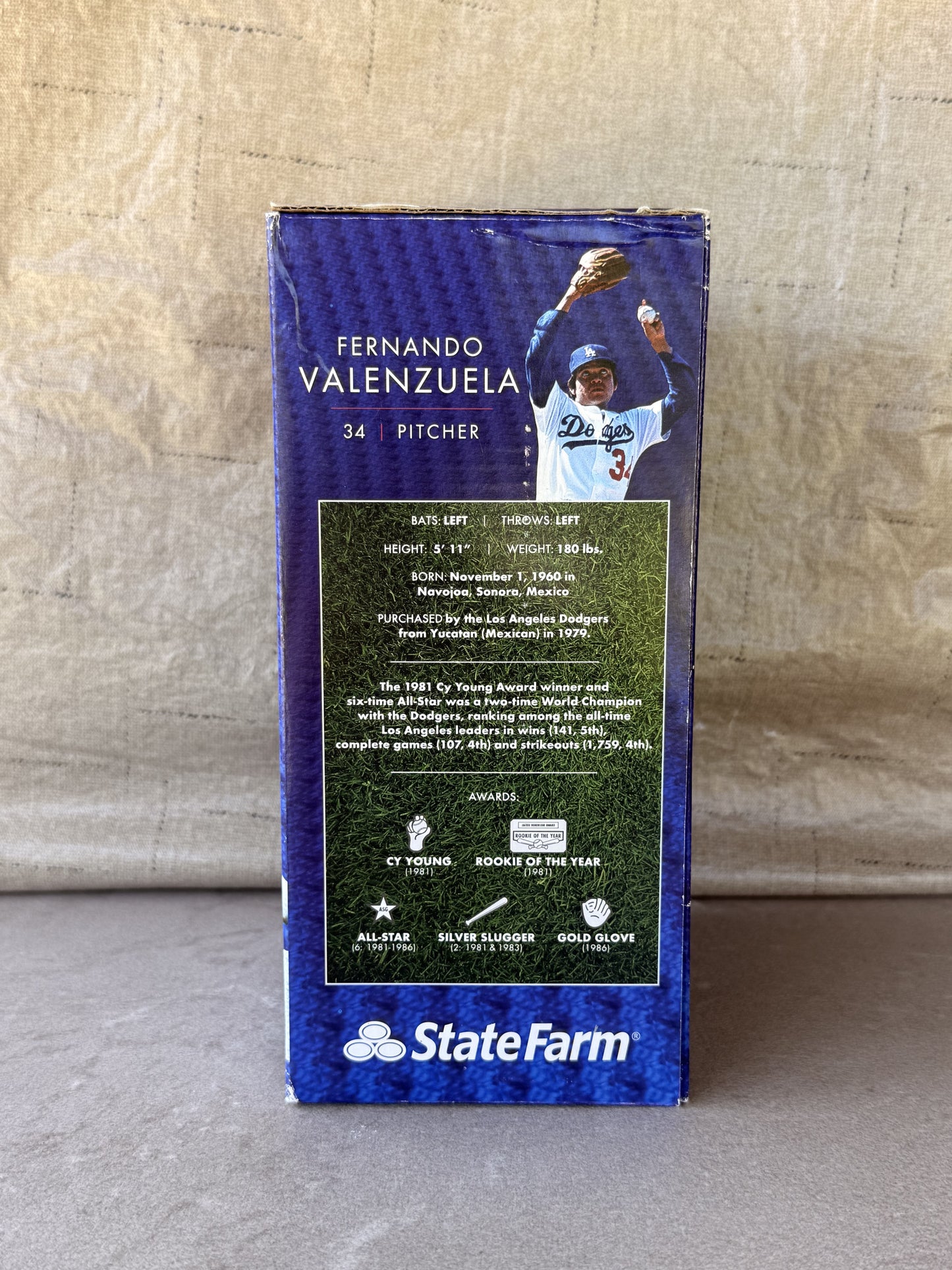 Fernando Valenzuela Los Angeles Dodgers Bobblehead SGA 9/16/15