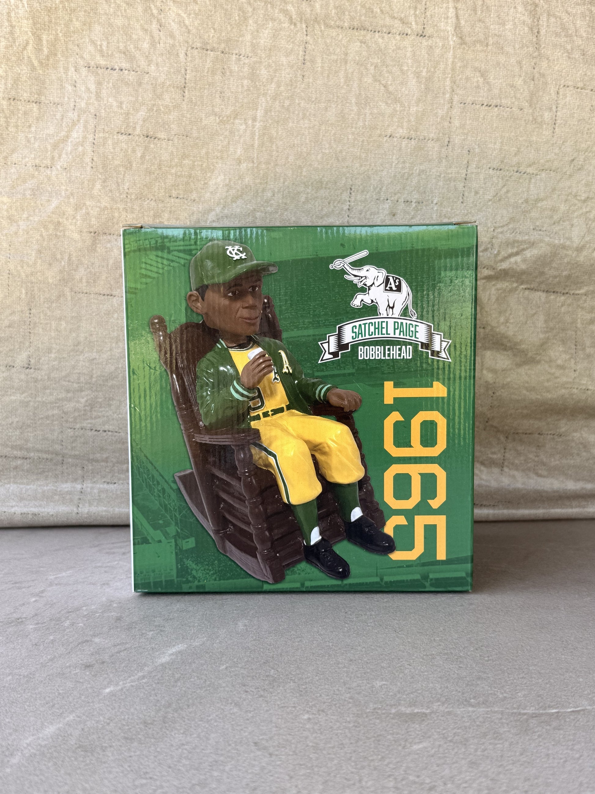 Satchel Paige Rocking Chair Bobblehead Oakland A's SGA 6/21/24