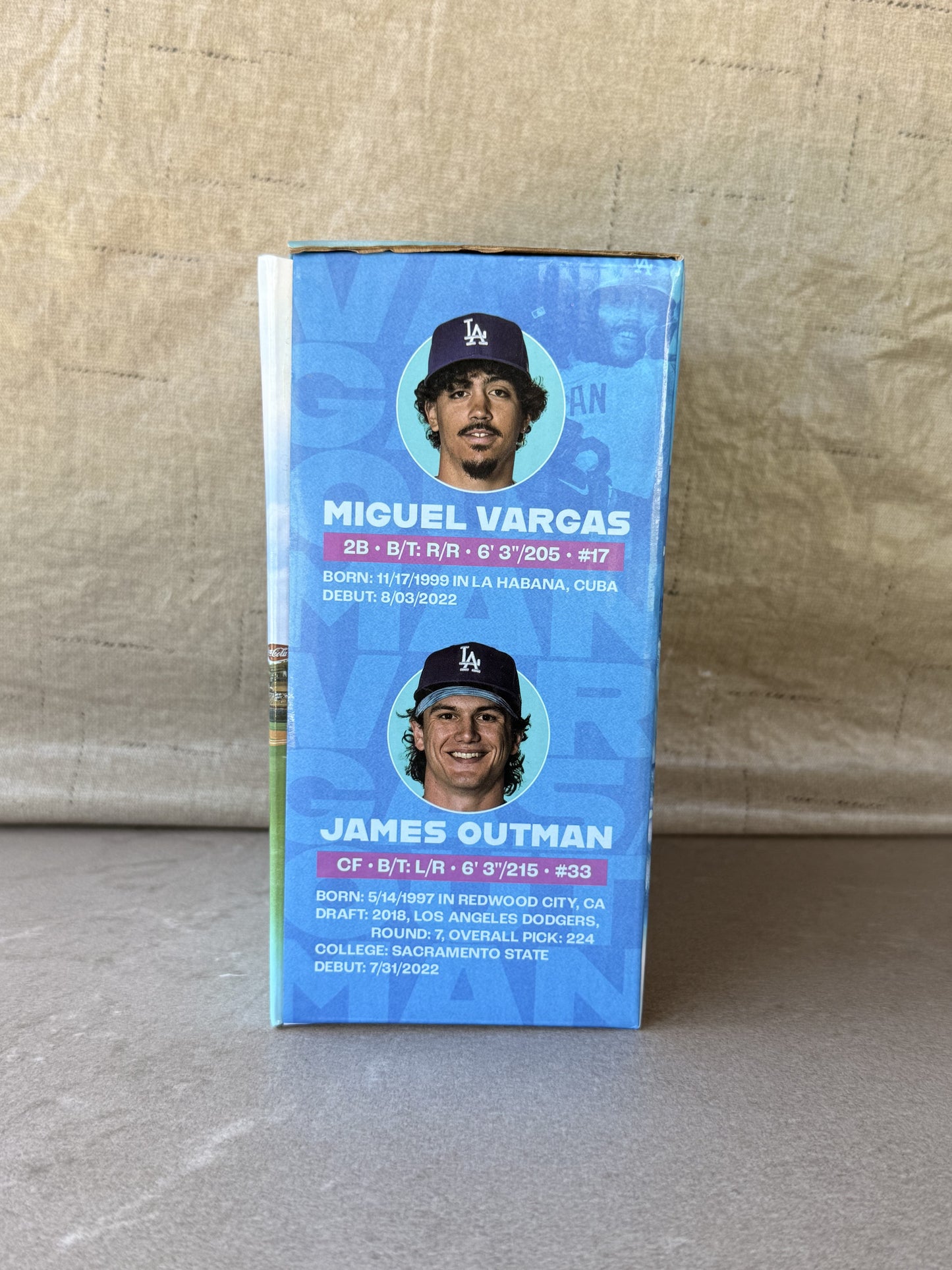 Miguel Vargas and James Outman The Rookies Dual Bobblehead LA Dodgers SGA 8/31/23