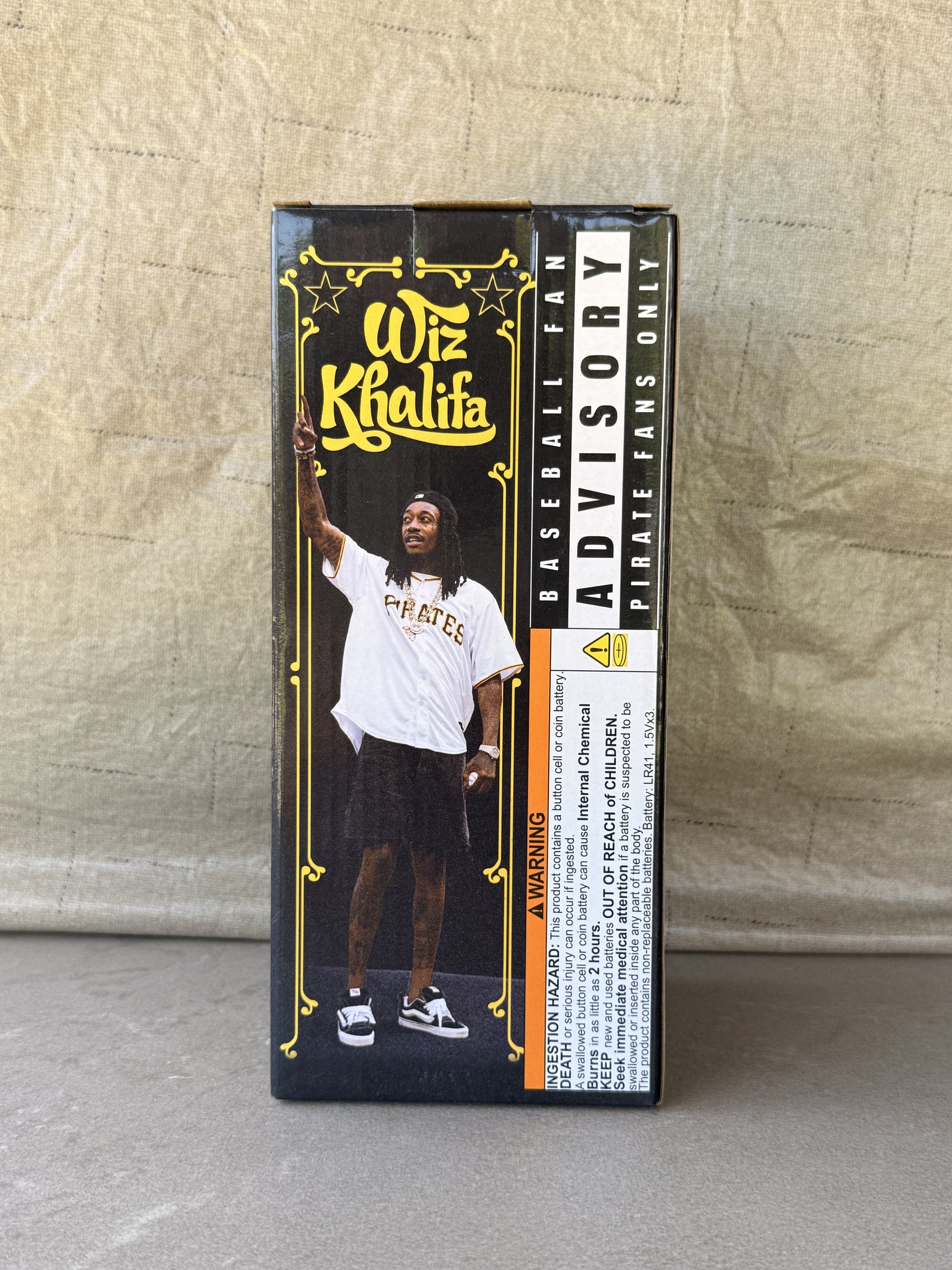 Wiz Khalifa Black and Yellow Audio Bobblehead Pittsburgh Pirates SGA 7/20/24