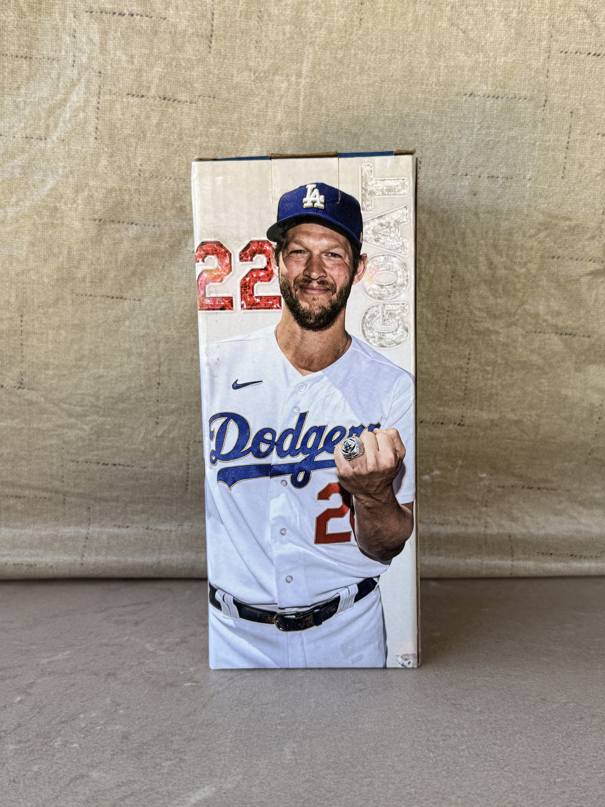 Clayton Kershaw 2022 World Series Ring Ceremony Bobblehead LA Dodgers SGA 7/26/22