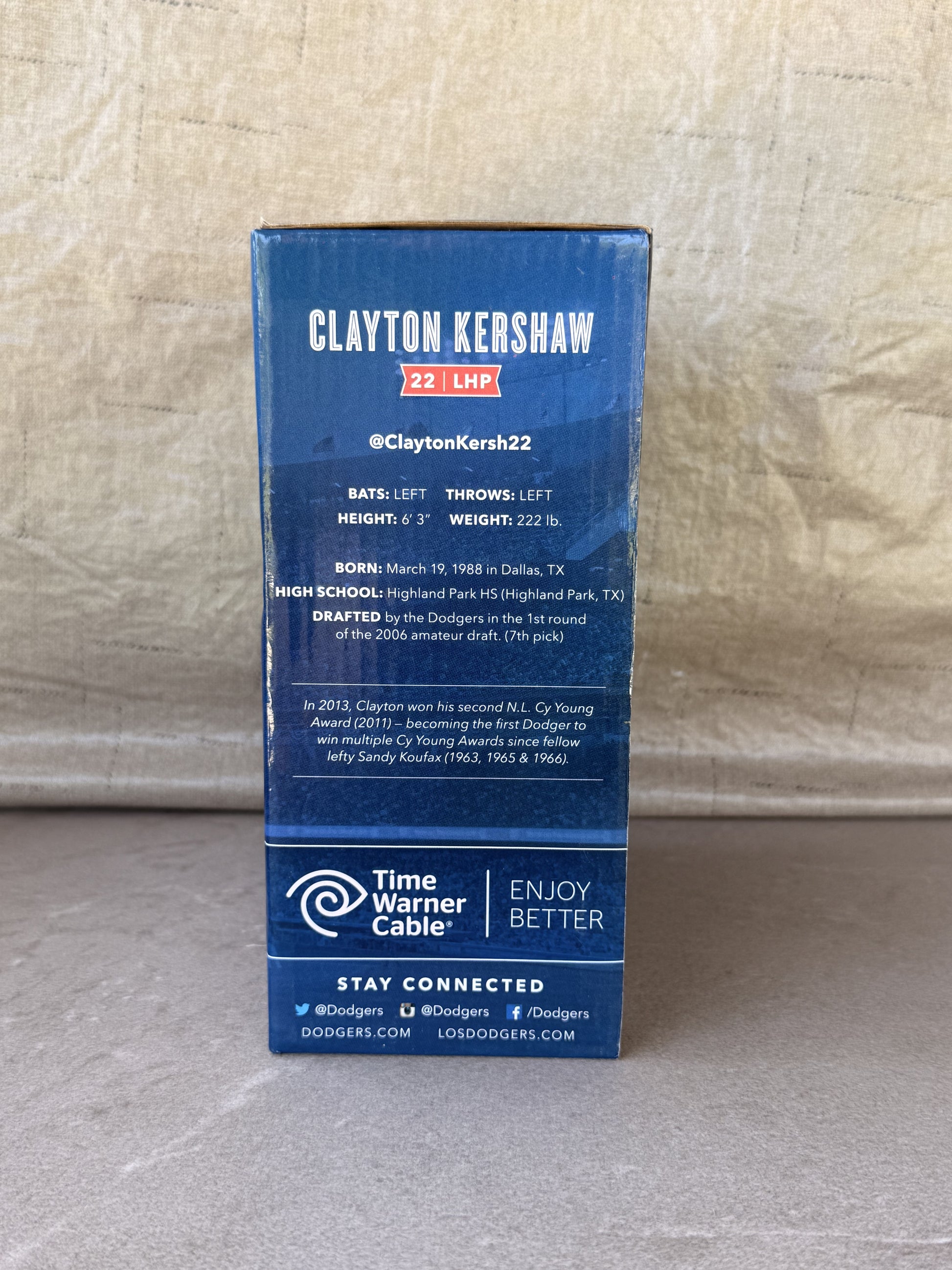 Clayton Kershaw Cy Young Award Bobblehead LA Dodgers SGA 4/24/14