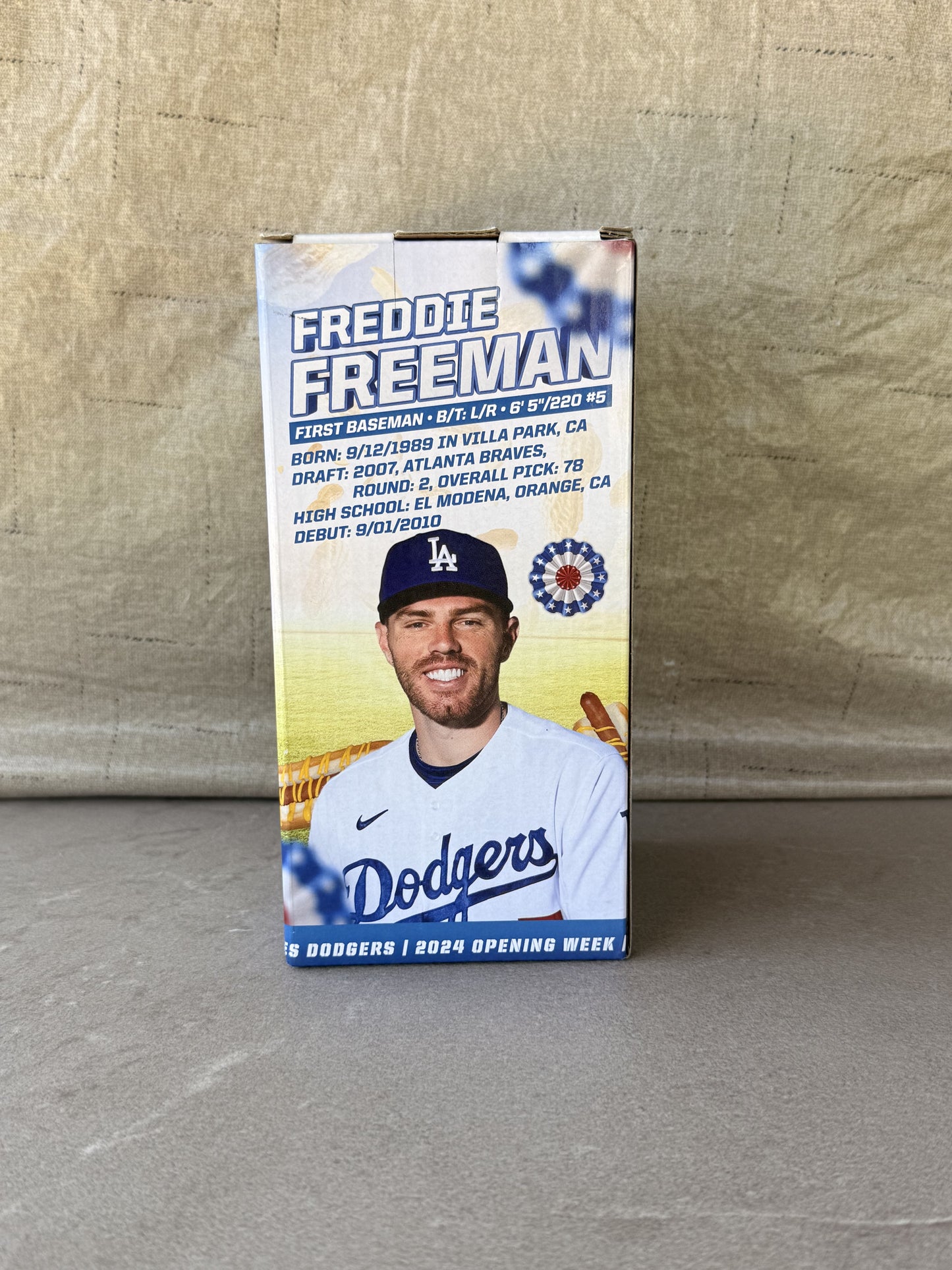 Freddie Freeman 2024 Opening Week Bobblehead LA Dodgers SGA 3/30/24