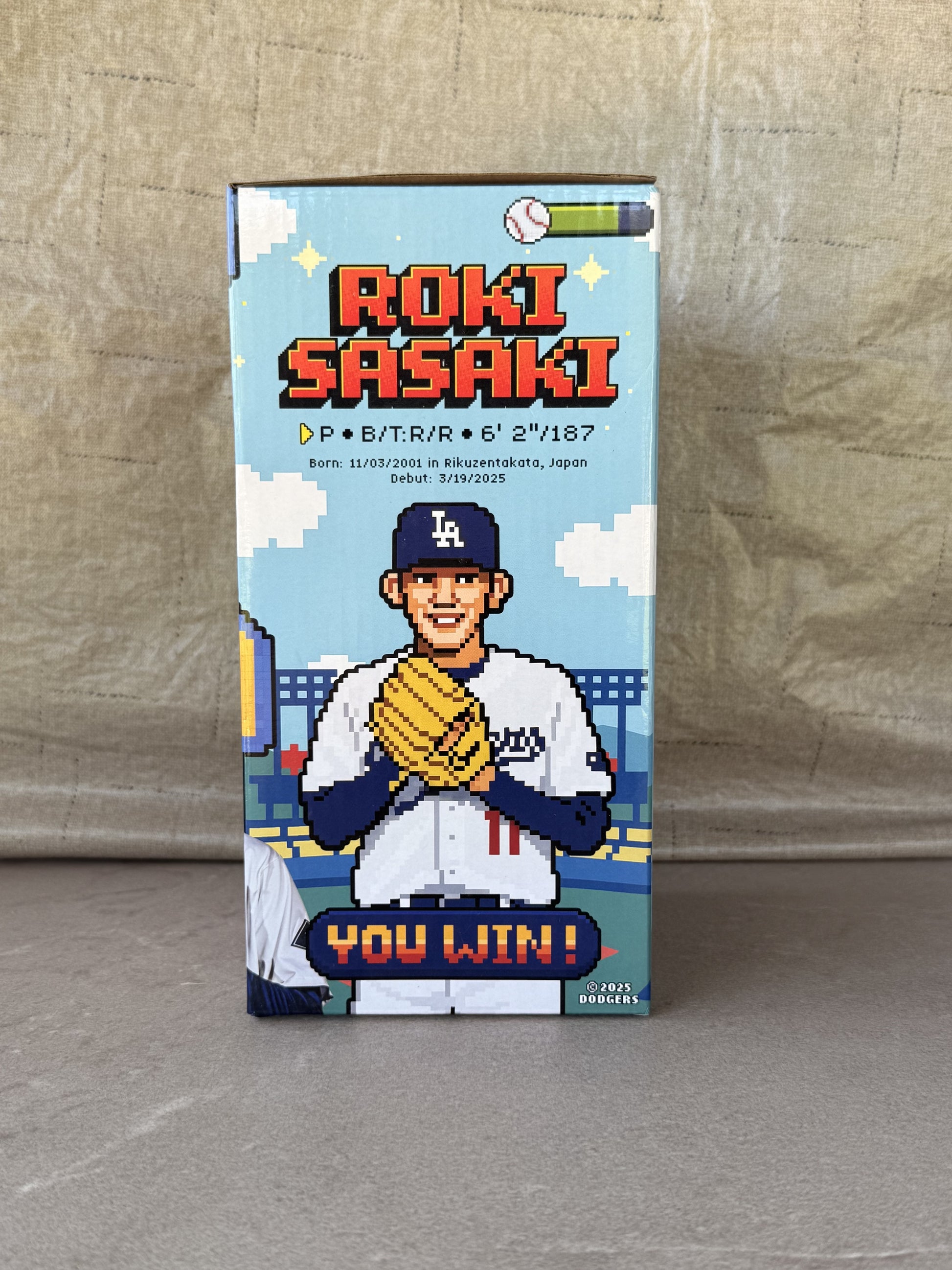 Roki Sasaki Fastball Fury Bobblehead LA Dodgers SGA 8/4/25
