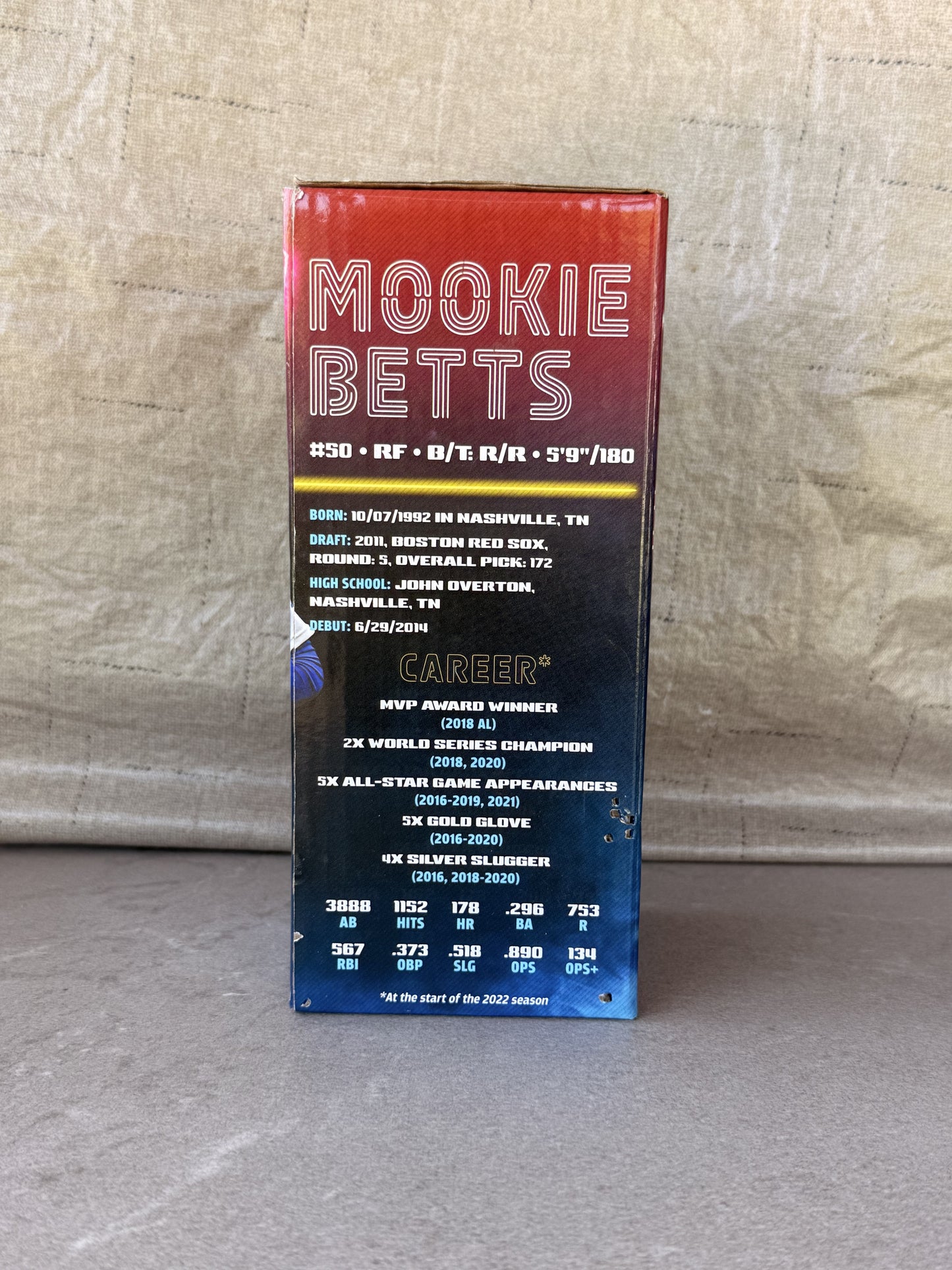 Mookie Betts Mr. 300 Bowling Bobblehead LA Dodgers SGA 10/3/22