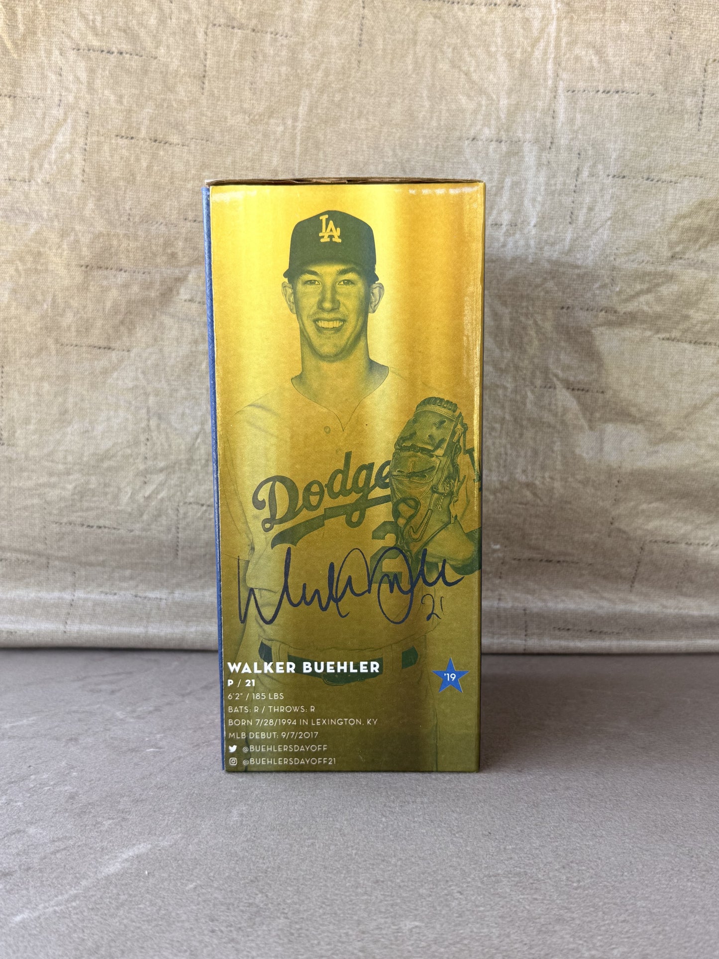 Walker Buehler Bobblehead LA Dodgers SGA 7/19/21