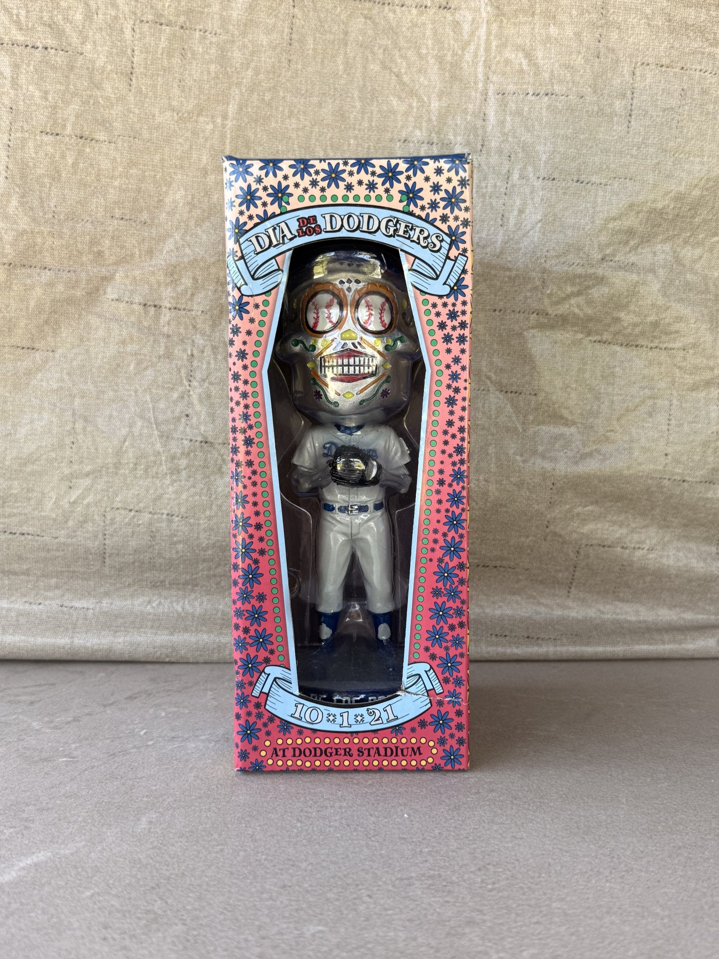 Dia De Los Dodgers Sugar Skull Bobblehead LA Dodgers SGA 10/1/21