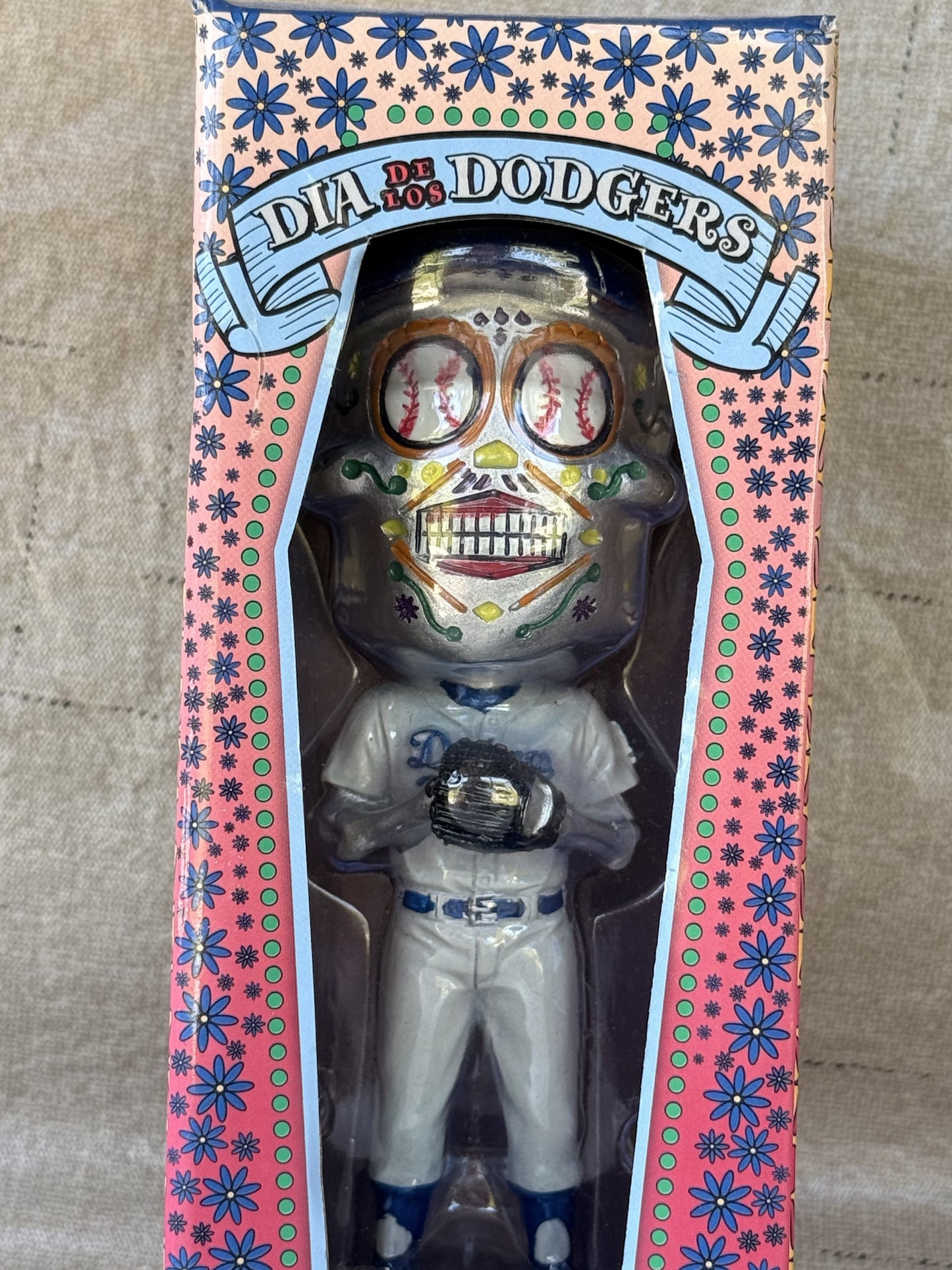 Dia De Los Dodgers Sugar Skull Bobblehead LA Dodgers SGA 10/1/21