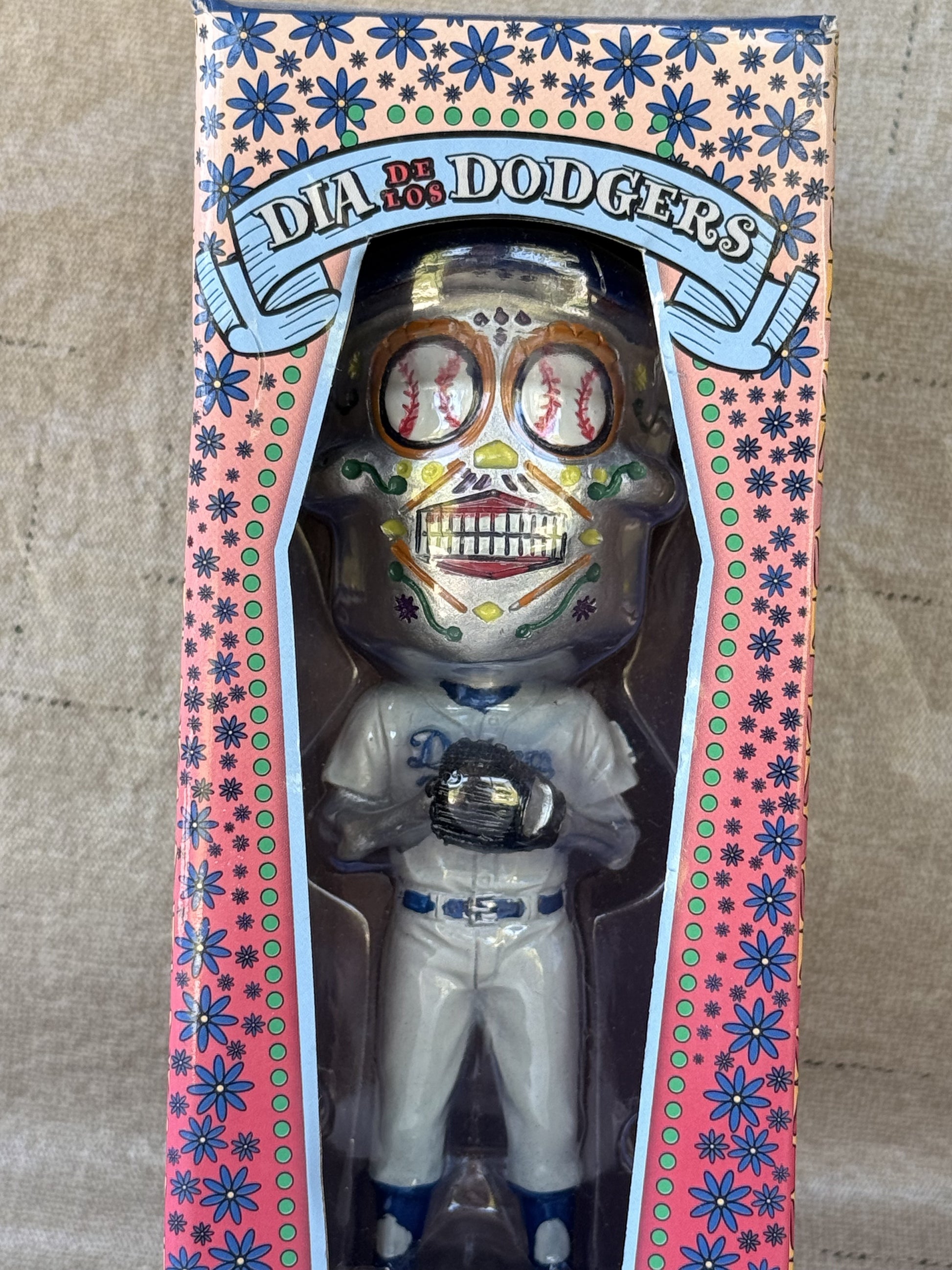 Dia De Los Dodgers Sugar Skull Bobblehead LA Dodgers SGA 10/1/21