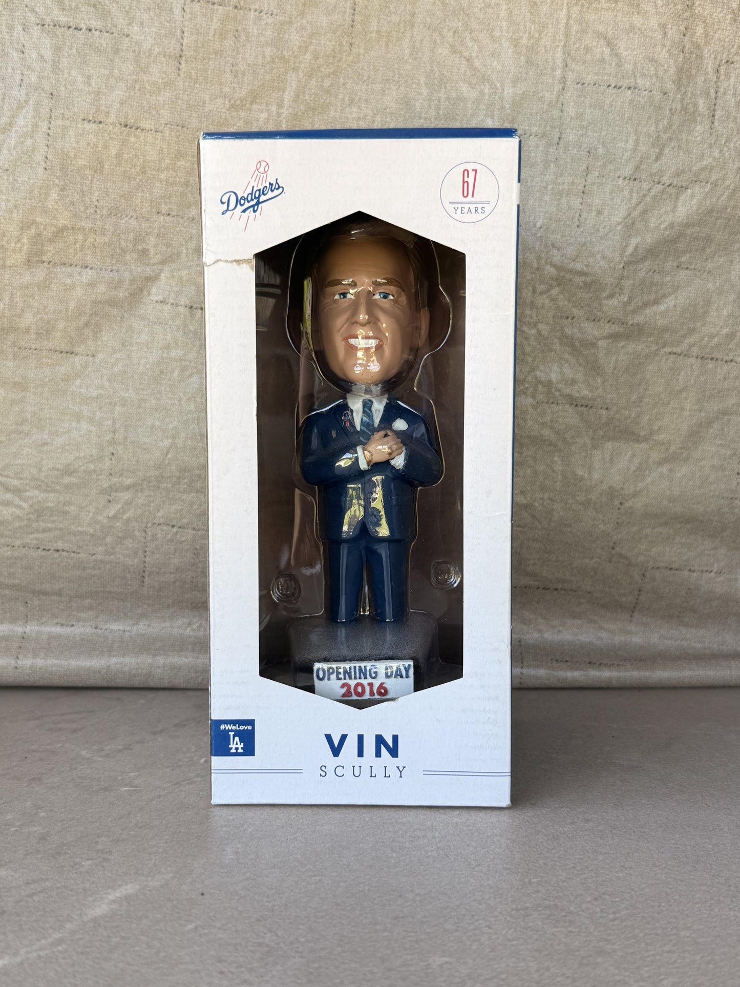 Vin Scully LA Dodgers Opening Day Retirement Bobblehead SGA 9/20/16