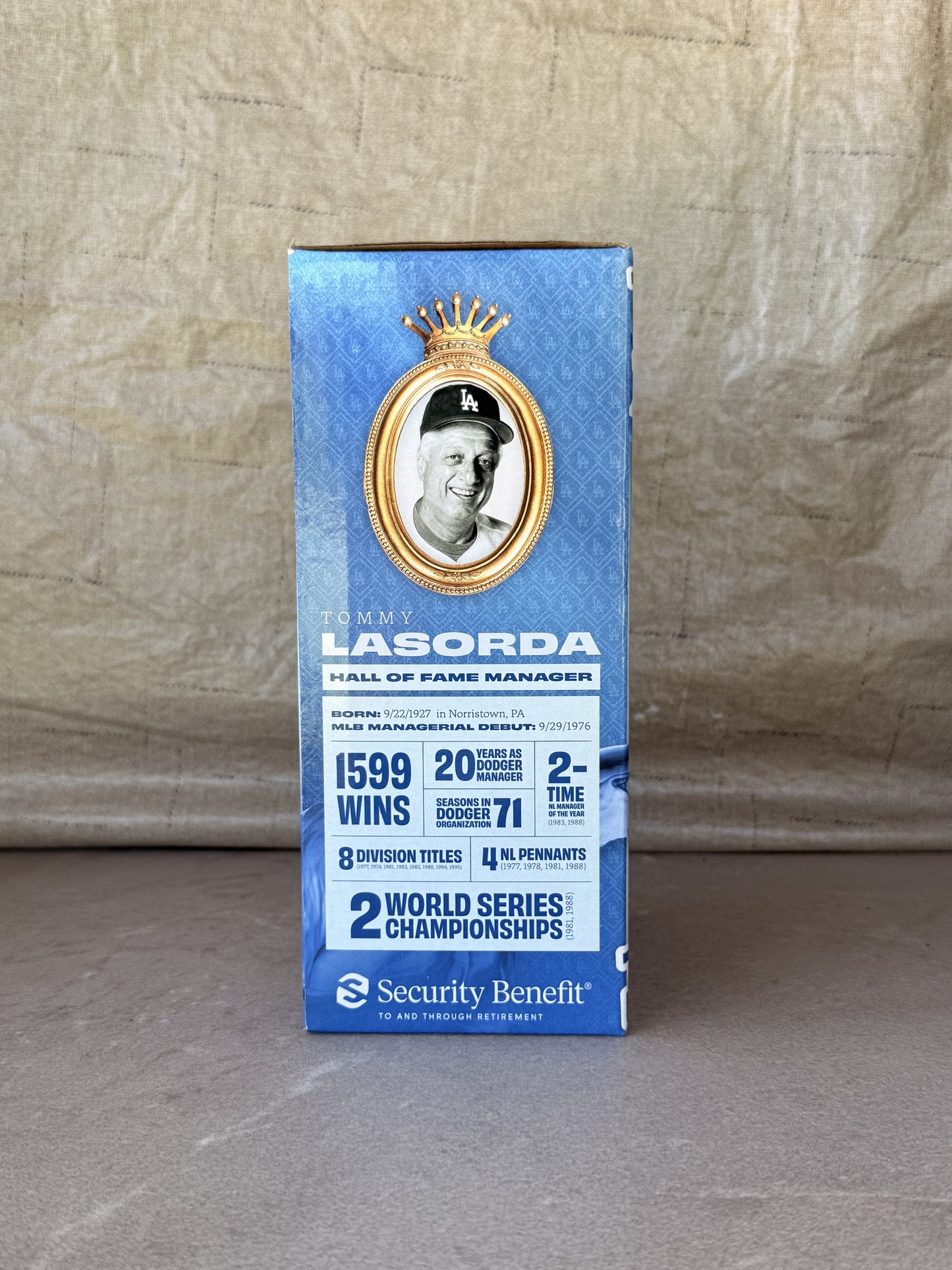 Tommy Lasorda Bobblehead LA Dodgers SGA 9/13/21
