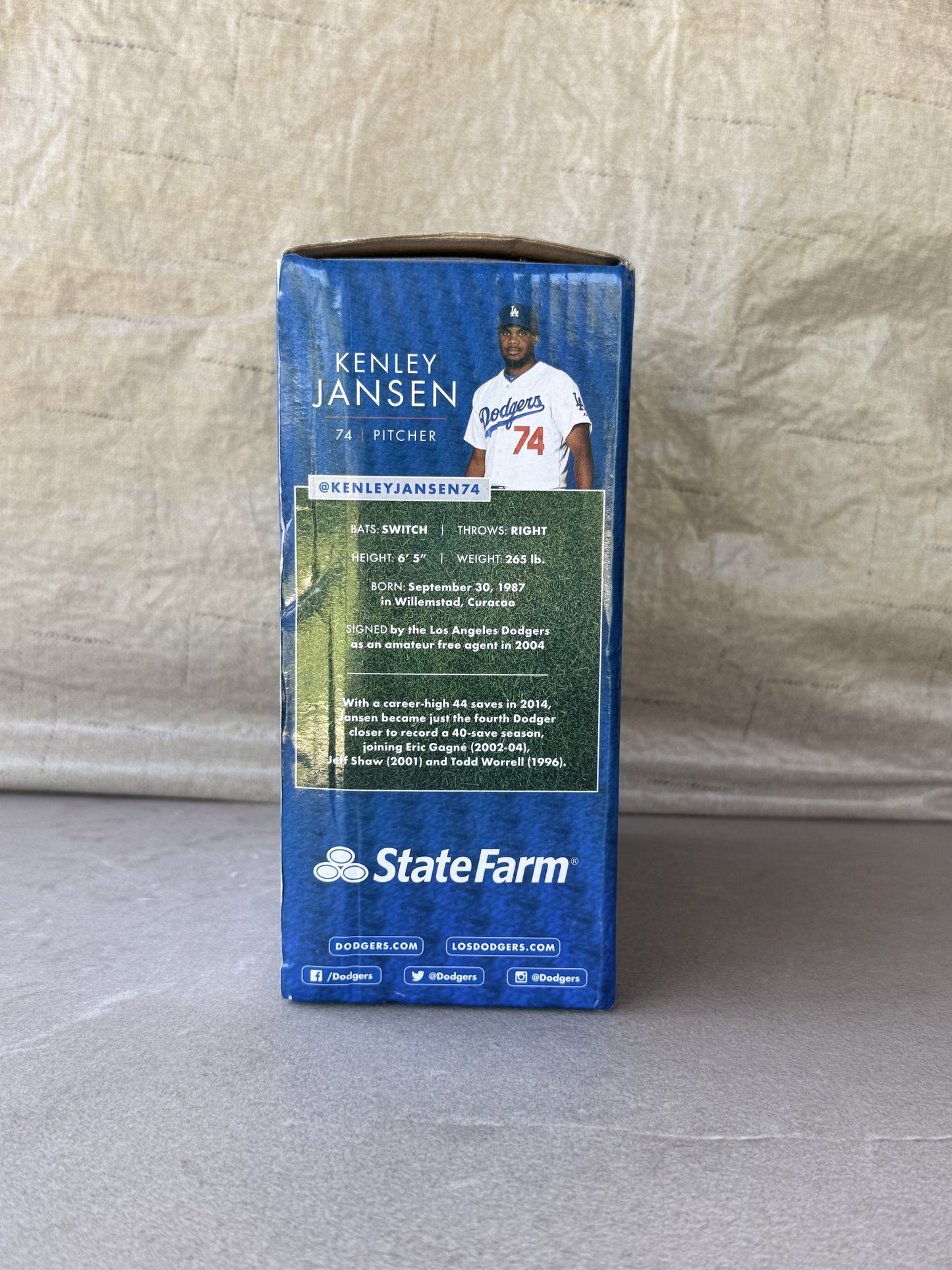 Kenley Jansen Bobblehead LA Dodgers SGA 6/4/15