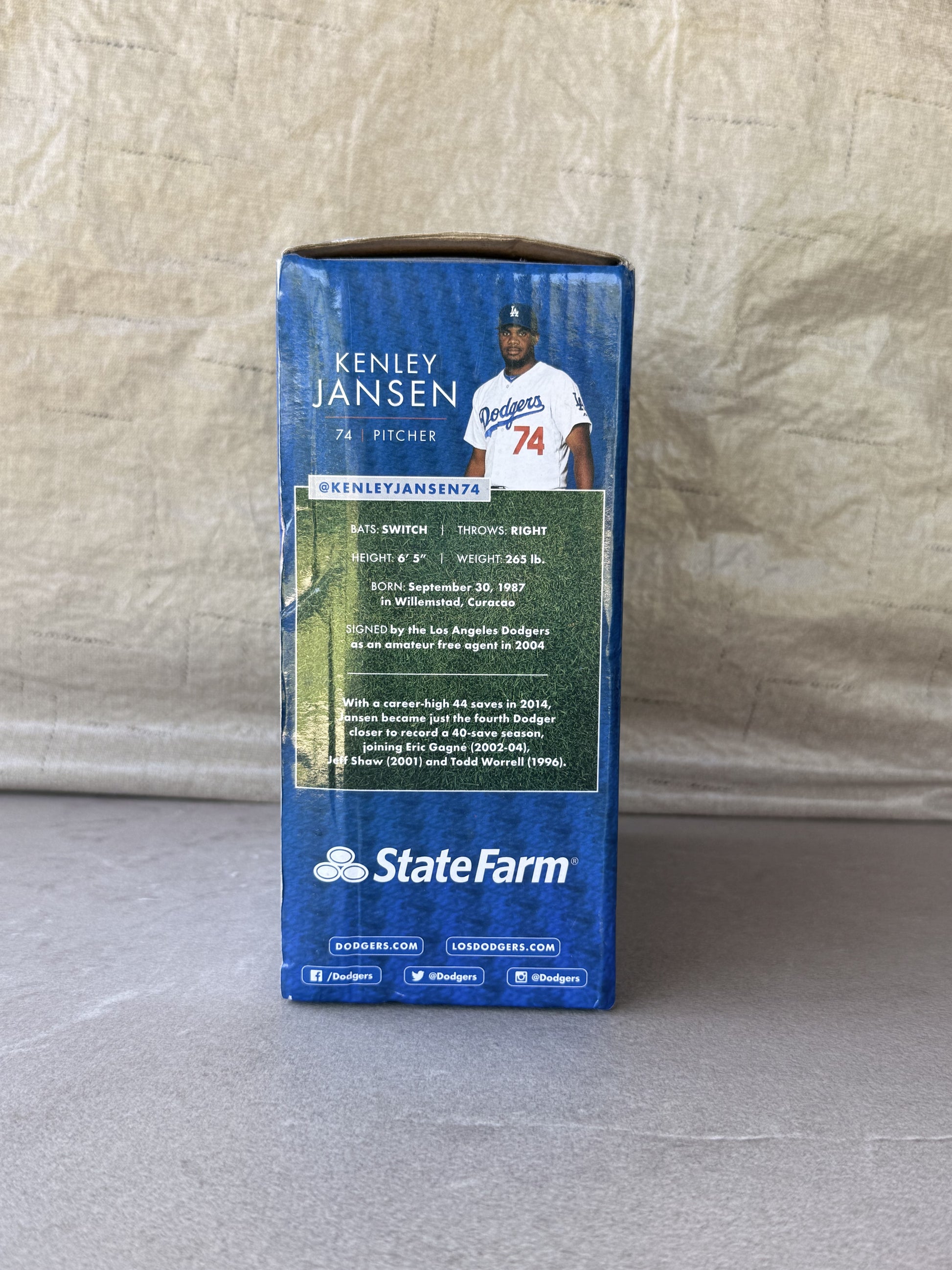 Kenley Jansen Bobblehead LA Dodgers SGA 6/4/15