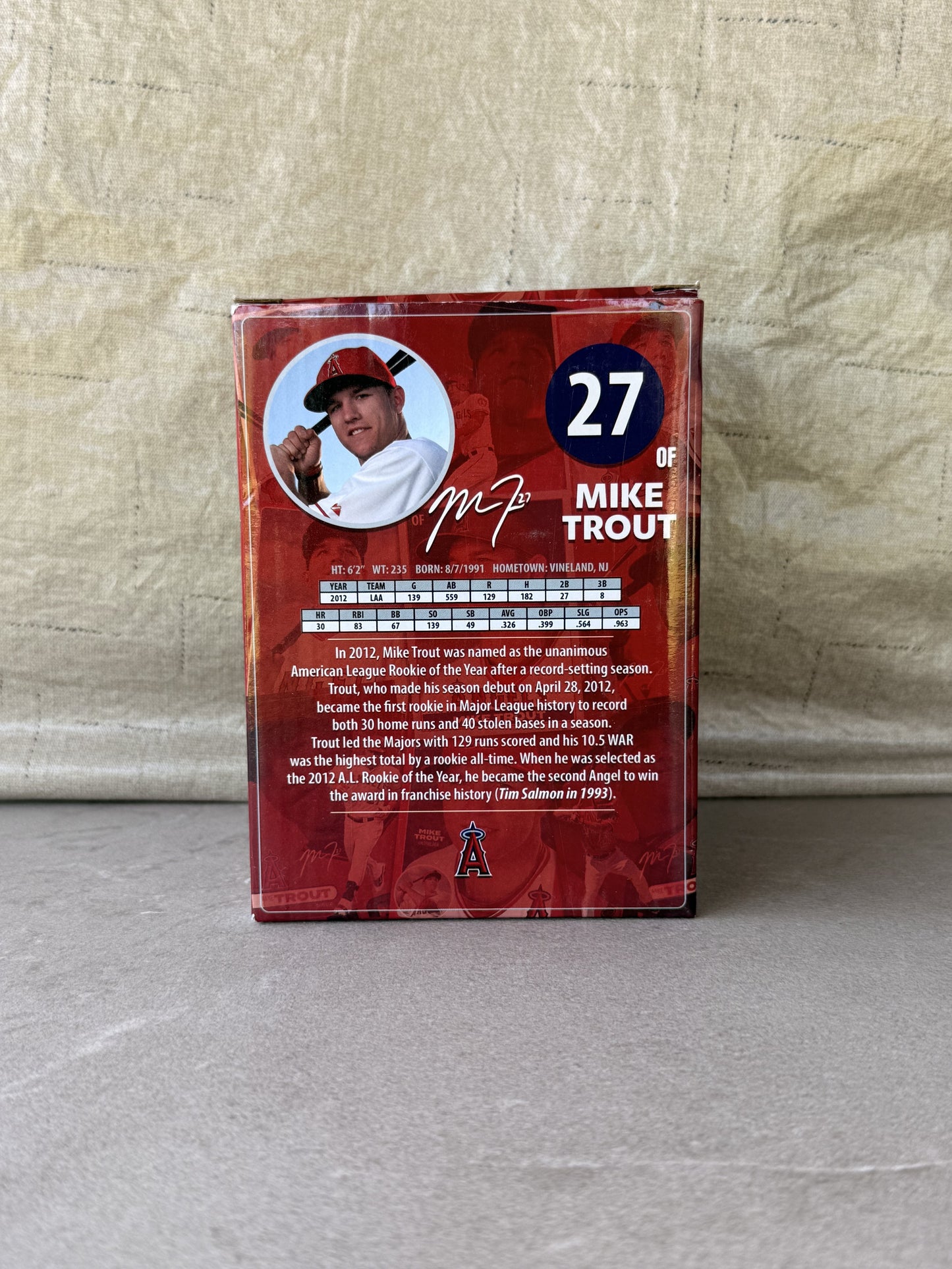 Mike Trout Bobblehead LA Angels SGA 9/8/25