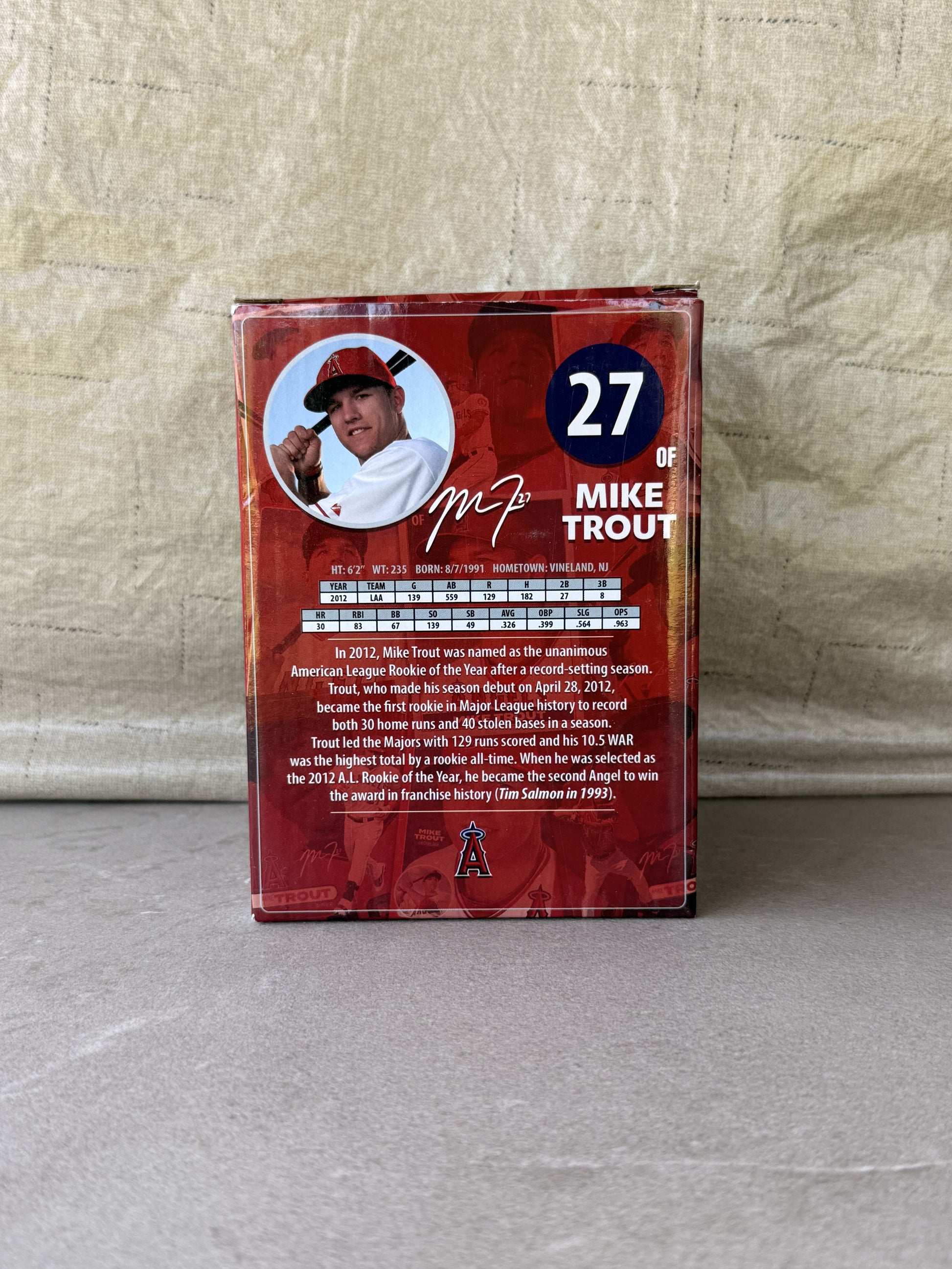 Mike Trout Bobblehead LA Angels SGA 9/8/25