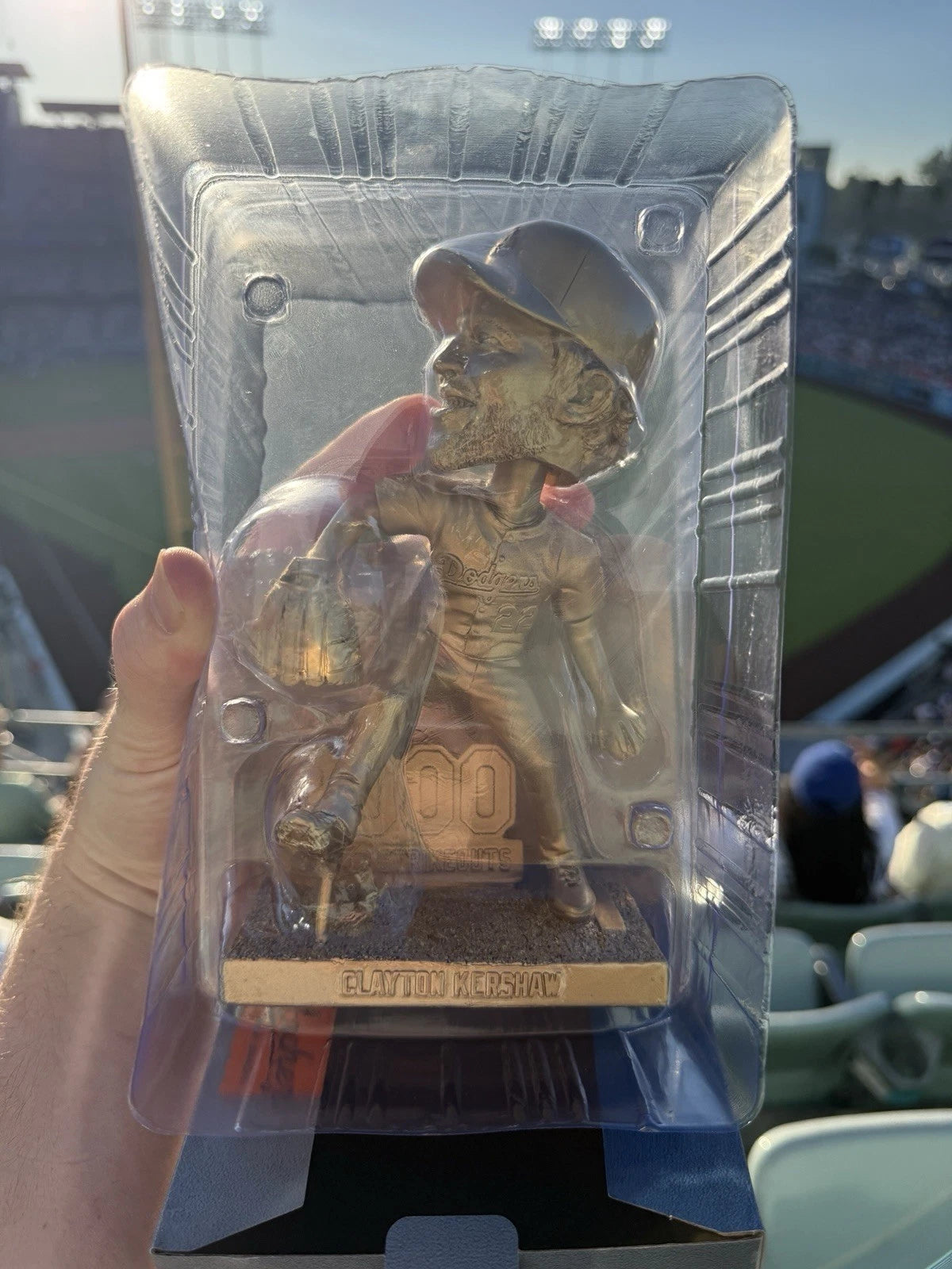 GOLD 2025 LA Dodgers Clayton Kershaw 3000 Strikeouts Bobblehead  RARE /3000