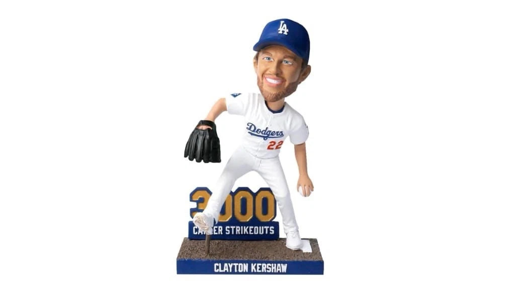 Clayton Kershaw 3000 Strikeout LA Dodgers Bobblehead 9/20/25
