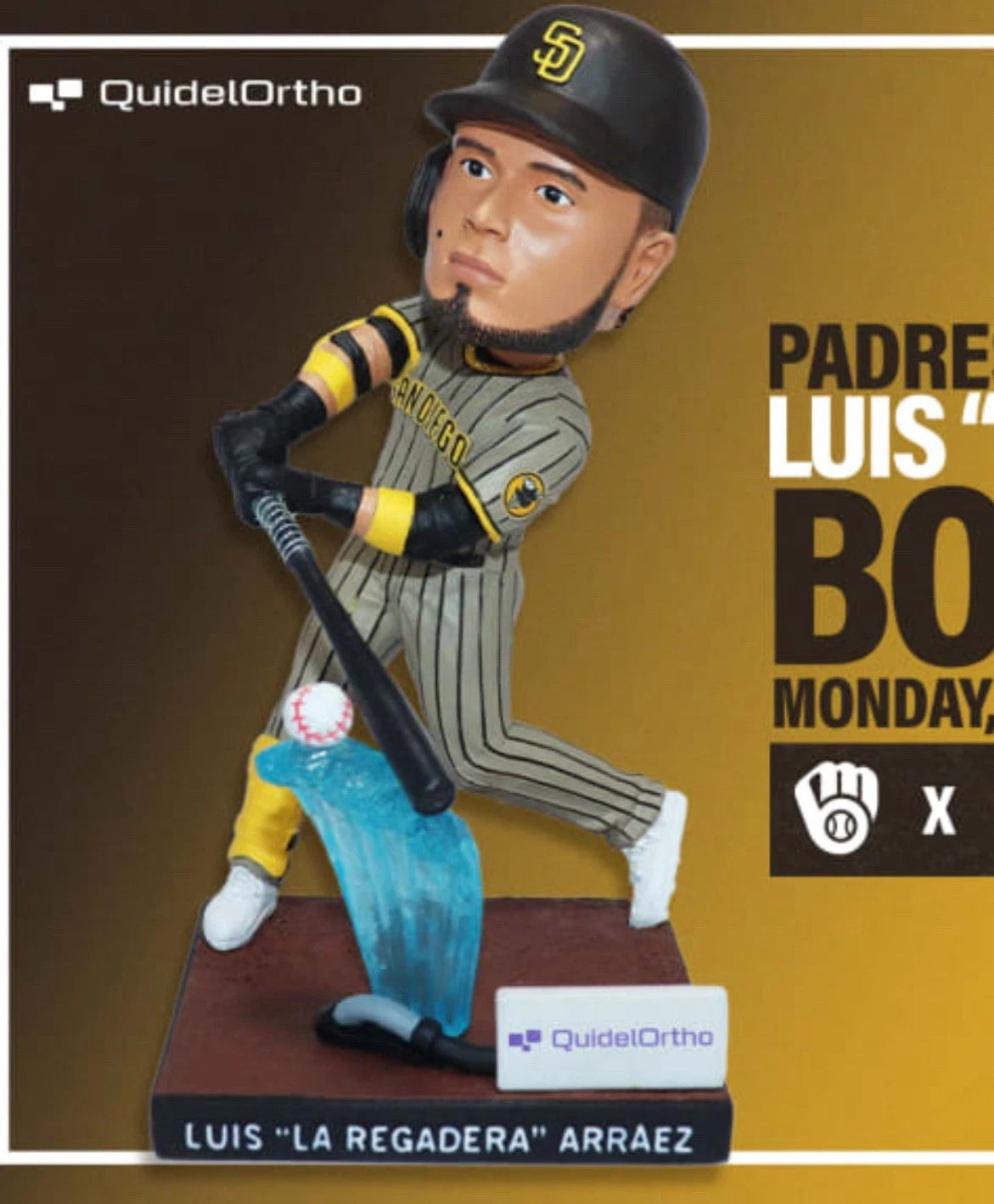 San Diego Padres Luis Arraez " La Regadera " Bobblehead SGA 9/22/05